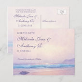 Summer Sea日付はがきを保存 案内ポストカード (正面/裏面)