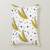 Summer seamless pattern with bananas in pop art st アクセントクッション (正面(垂直))