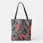 Summer seamless tropical pattern with bright yello トートバッグ (裏面)