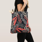 Summer seamless tropical pattern with bright yello トートバッグ (クローズアップ)