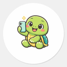 Summer Selfie ラウンドシール