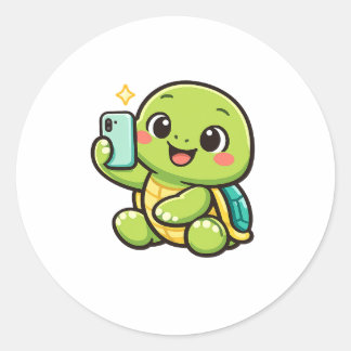 Summer Selfie ラウンドシール