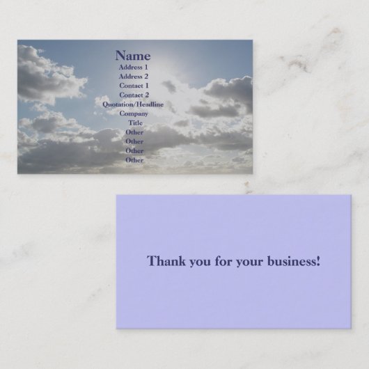 Summer Sky IBSP名刺 名刺 (正面/裏面)