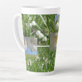 Summer Snowflakes Collage Latte Mug カフェラテマグ (左アングル)