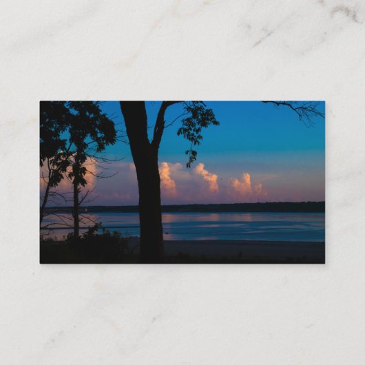 Summer Solstice Sunset Business Cards 名刺 (裏面)