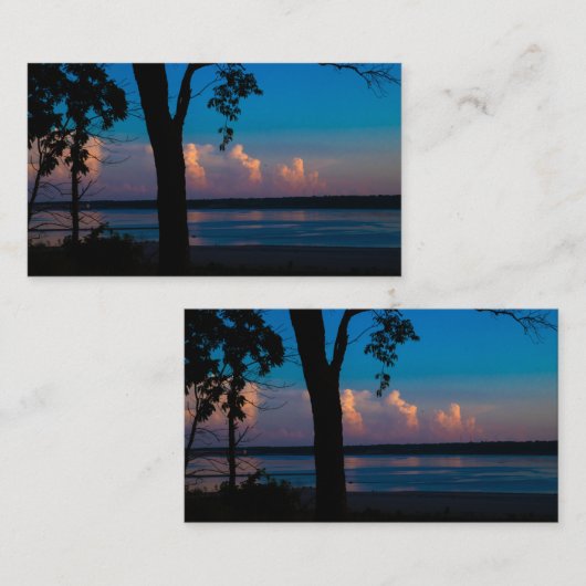 Summer Solstice Sunset Business Cards 名刺 (正面/裏面)
