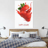 Summer Splash Fruit Wall Art Poster キャンバスプリント (インサイチュ (寝室))