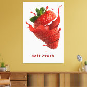 Summer Splash Fruit Wall Art Poster キャンバスプリント (インサイチュ (リビング))