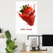 Summer Splash Fruit Wall Art Poster ポスター (ホームオフィス)