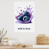 Summer Splash Fruit Wall Art Poster  ポスター (キッチン)