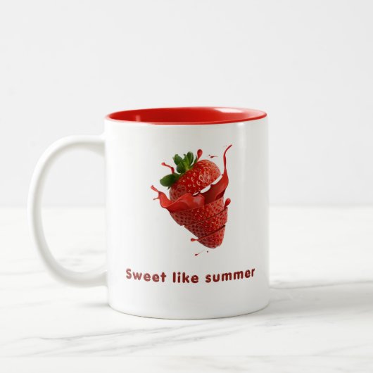 Summer Splash fruits mugs ツートーンマグカップ (左)