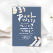 Summer Splash Pool Party Invite 招待状