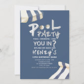 Summer Splash Pool Party Invite 招待状 (正面)