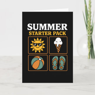 Summer Starter Pack Sun Flip Flops Ll And Ice Crea カード
