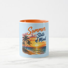 Summer State of Mind | トレンディビーチの雰囲気  マグカップ