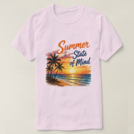 Summer State of Mind | トレンディービーチの雰囲気 Tシャツ