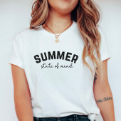 Summer State of Mind; Minimalist Summer Vibes Tシャツ