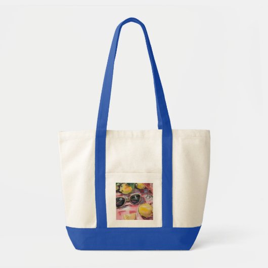 Summer Still Life with Lemons, Sunglasses totebag トートバッグ (正面)