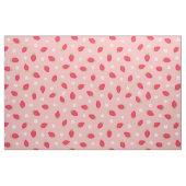Summer Strawberries on Pink (medium scale) ファブリック (ファットクウォーター)