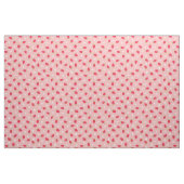 Summer Strawberries on Pink (small scale) ファブリック (ファットクウォーター)