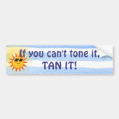 Summer Sunグラフィックと引用文 バンパーステッカー (正面)