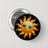 Summer Sun funny Button 缶バッジ (正面&裏面)