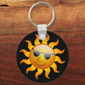 Summer Sun funny Keychain キーホルダー (正面)