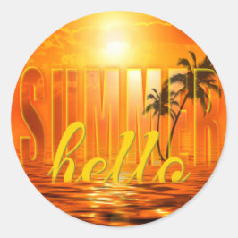 Summer Sun Travel ラウンドシール