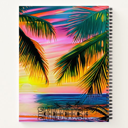 SUMMER SUNSET. ノートブック (裏面)