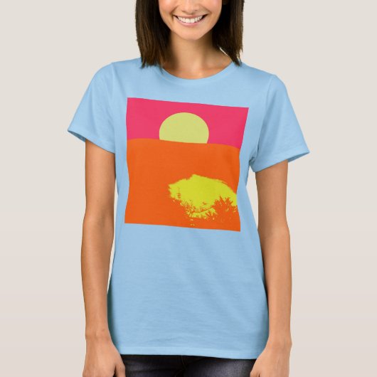 SUMMER SUNSET -ファインアートTシャツ Tシャツ (正面)