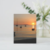 Summer Sunset in Novalja in Croatia ポストカード (スタンド正面)