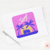 Summer Surfスタンプ スクエアシール (封筒)