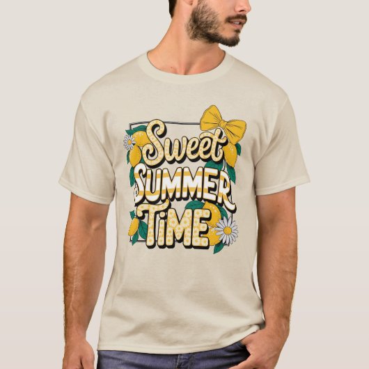Summer Sweet Time Lemon Tシャツ (正面)