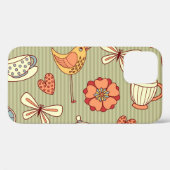 Summer Teaパーティー：シームレスパターン Case-Mate iPhoneケース (裏面 (横))