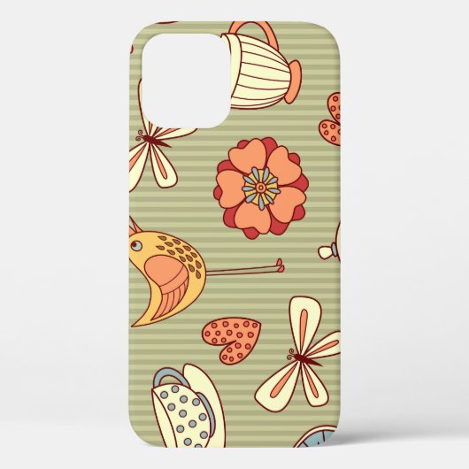 Summer Teaパーティー：シームレスパターン Case-Mate iPhoneケース (裏面)
