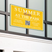 Summer Theater at the Park | 屋外イベント標識 横断幕 (ビルの外側)