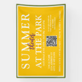 Summer Theater at the Park | 屋外イベント標識 横断幕 (縦)