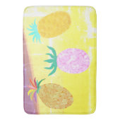 Summer Tiki Pineapple Luau バスマット (正面縦)