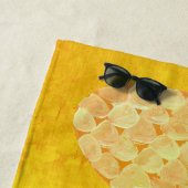 Summer Tiki Pineapple Luau ビーチタオル (インサイチュ)