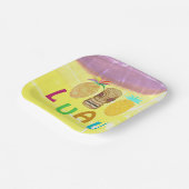 Summer Tiki Pineapple Luau ペーパープレート (傾斜あり)