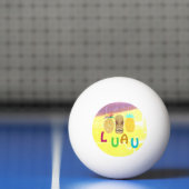 Summer Tiki Pineapple Luau 卓球ボール (ネット)