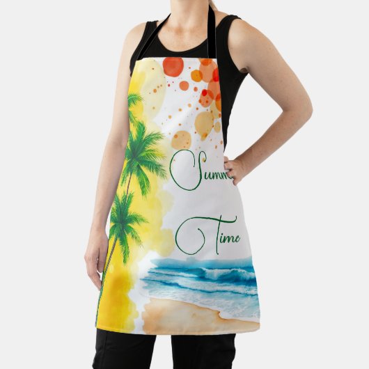 “Summer Time” beach design エプロン (インサイチュ)
