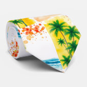 “Summer Time” beach design  ネクタイ (ロール)