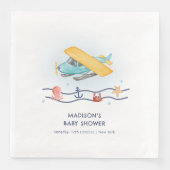 Summer Travel Adventure Sea Airplane Baby Shower (正面)