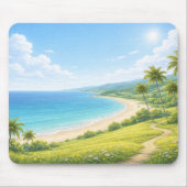 Summer Tropical Coast Mouse Pad マウスパッド (正面)