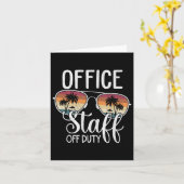 Summer Vacation School End Of Year Office Staff Of カード (黄色い花)