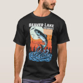 Summer Vacation Sunset Arkansas Beaver Lake Tシャツ (正面)