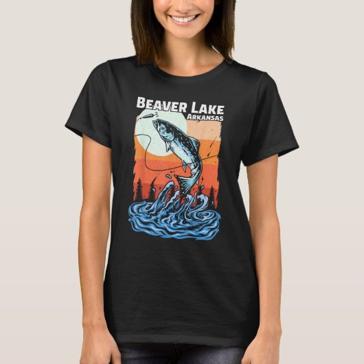 Summer Vacation Sunset Arkansas Beaver Lake Tシャツ (正面)