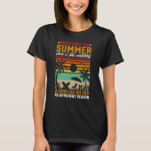Summer Vacay Beach Holiday Vacation Quote Summer Tシャツ (正面)