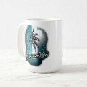 summer vibe コーヒーマグカップ (正面左)